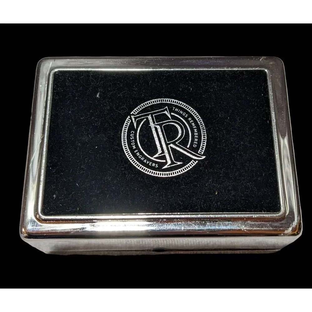 Things Remembered Silver Engraved Trinket Box